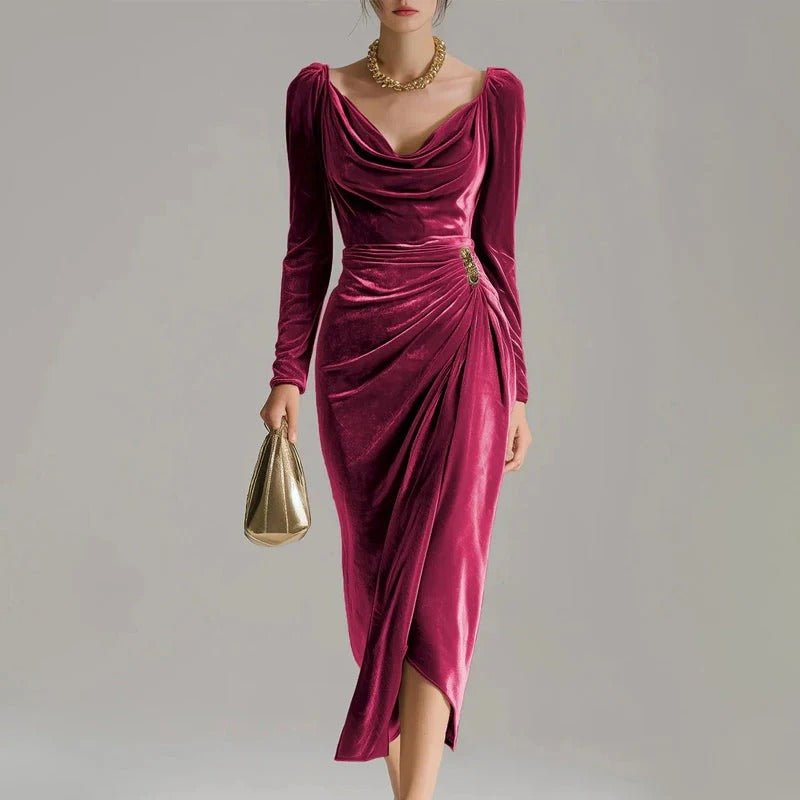 MARIA / VESTIDO EFECTO BRILLANTE ELEGANTE