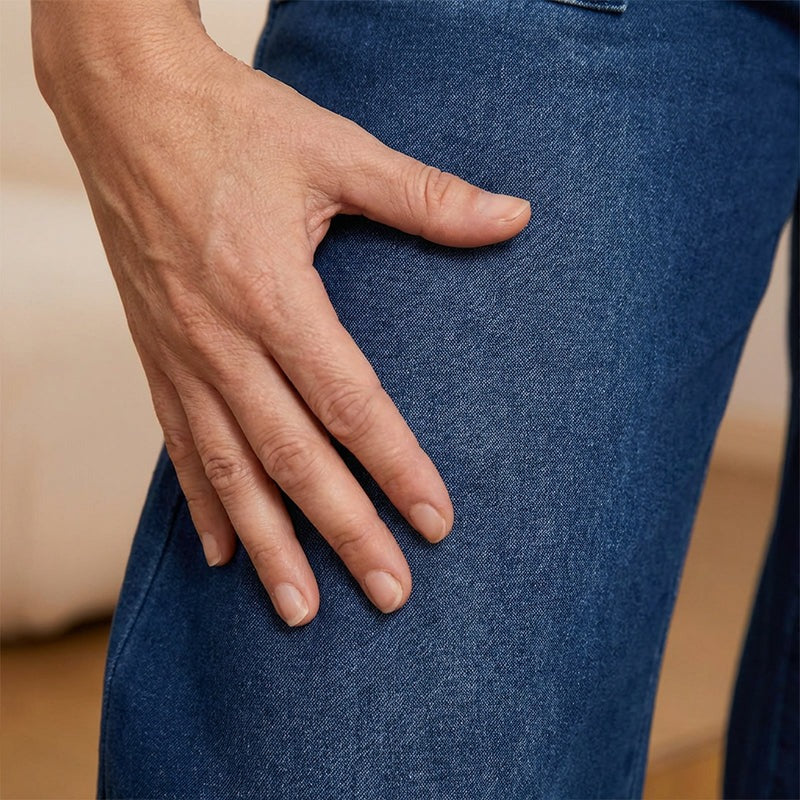 ROMINA / VAQUEROS ANCHOS CINTURA ELÁSTICA