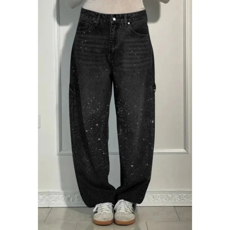 VELMIRA / PANTALONES DENIM BRILLO SOFT