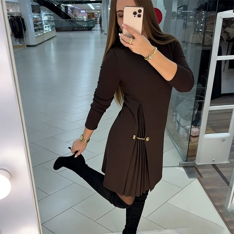 RULEX / VESTIDO ELEGANTE CADENA DORADA