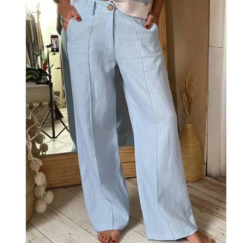 VALENTINA / PANTALÓN PALAZZO CINTURA ALTA