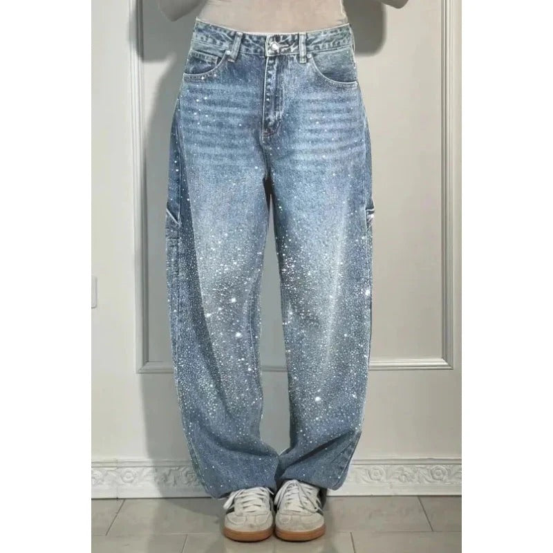VELMIRA / PANTALONES DENIM BRILLO SOFT