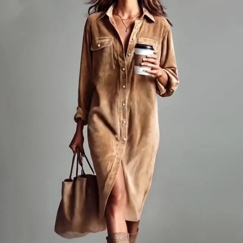 MARIANA / VESTIDO DE PANA ELEGANTE