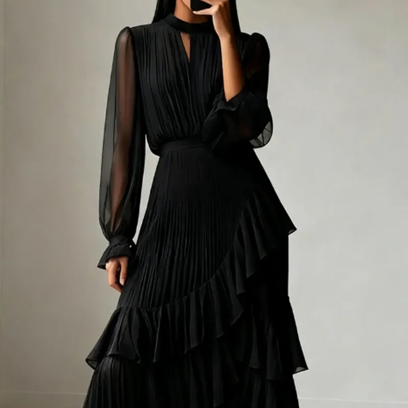 LUCIANA / VESTIDO CASUAL DE CORTE FLUIDO