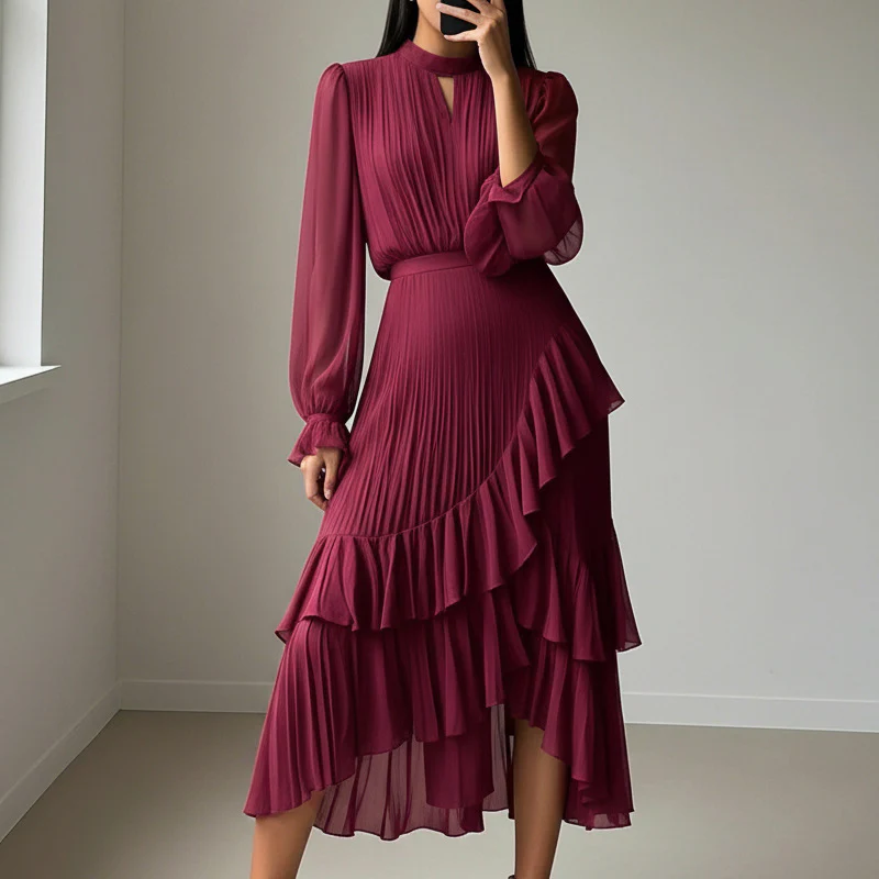 LUCIANA / VESTIDO CASUAL DE CORTE FLUIDO