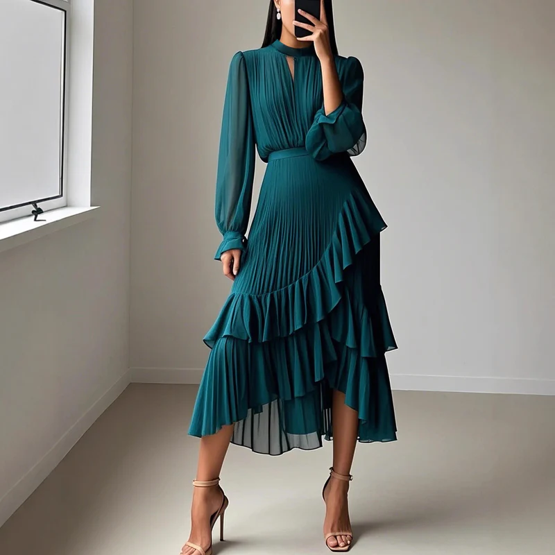 LUCIANA / VESTIDO CASUAL DE CORTE FLUIDO