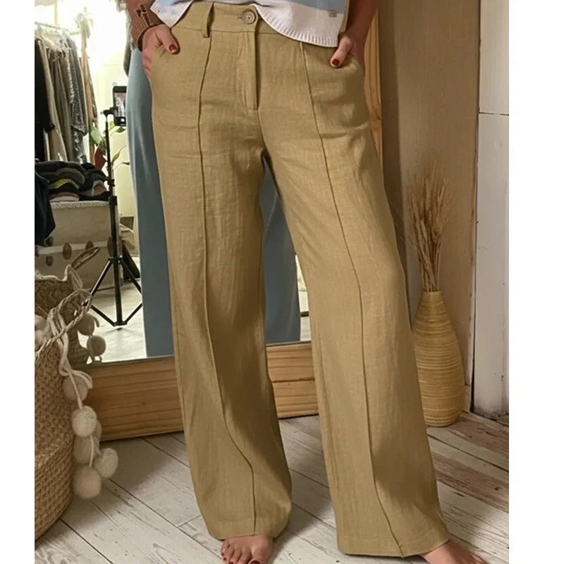 VALENTINA / PANTALÓN PALAZZO CINTURA ALTA