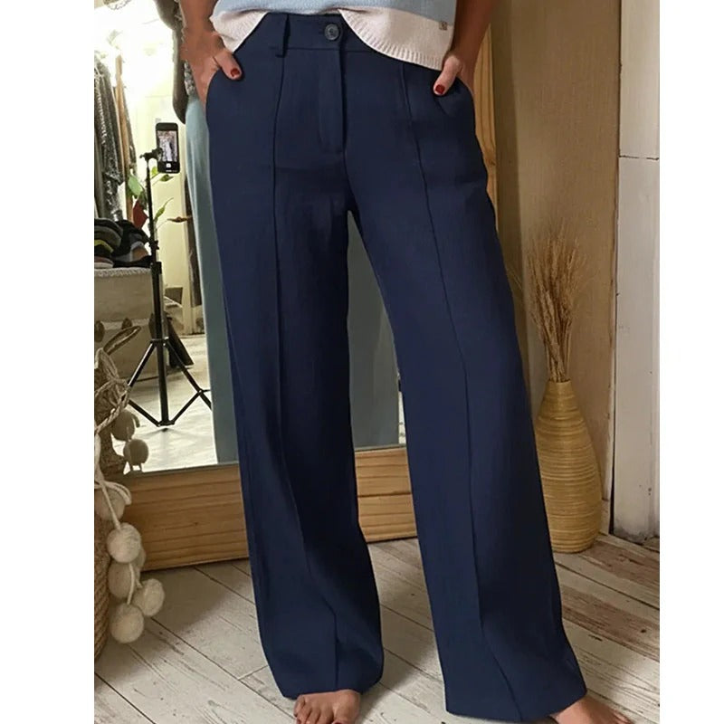 VALENTINA / PANTALÓN PALAZZO CINTURA ALTA